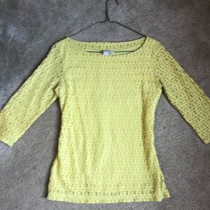 Banana Republic Yellow Blouse - pop of color!